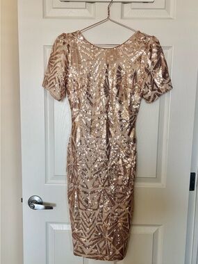 ✨NWOT✨ Rose Gold Sequin Dress